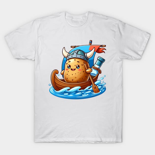 Viking Spud - The Adorable Potato Explorer T-Shirt by vk09design